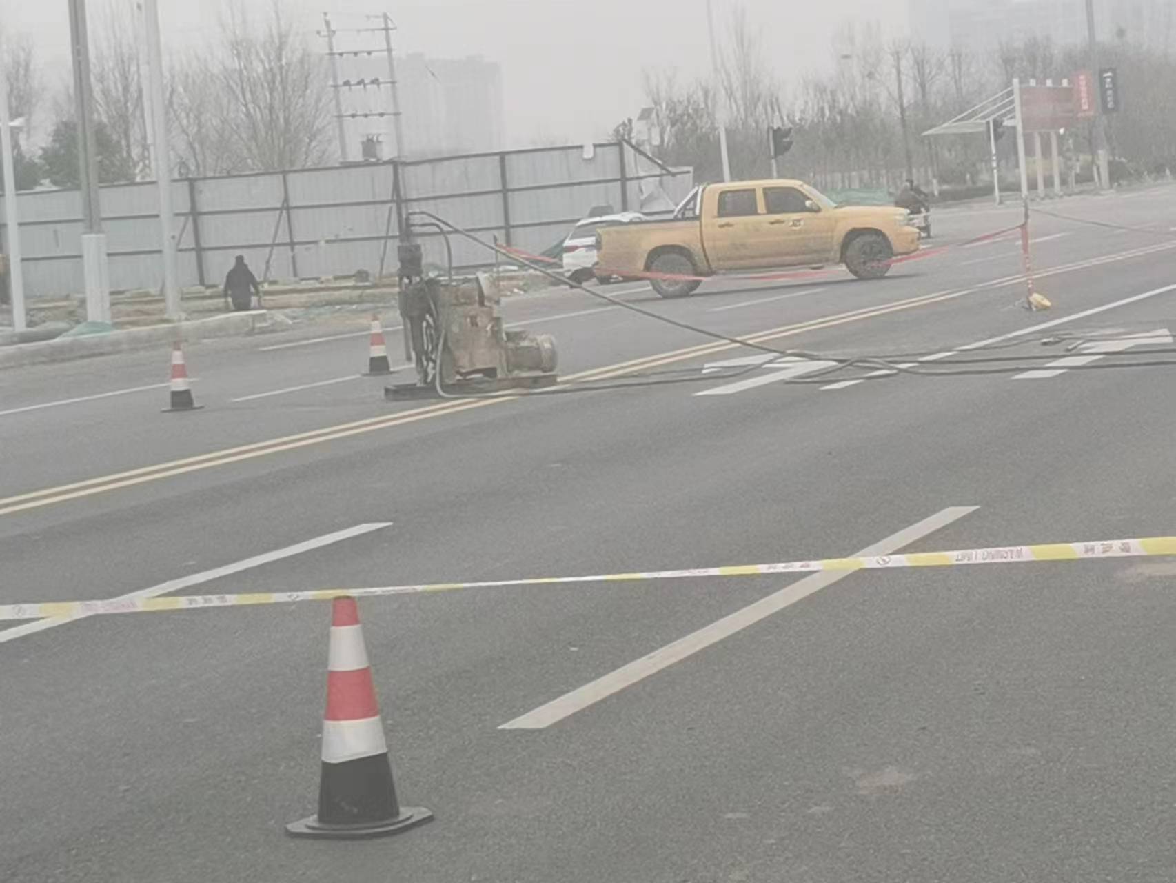 田东公路路基沉陷注浆